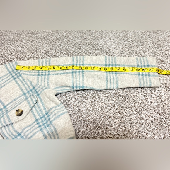 Madewell Boiled Wool Shirt-Jacket Plaid 100% Wool Over Size  Shacket Size XS - Picture 8 of 11